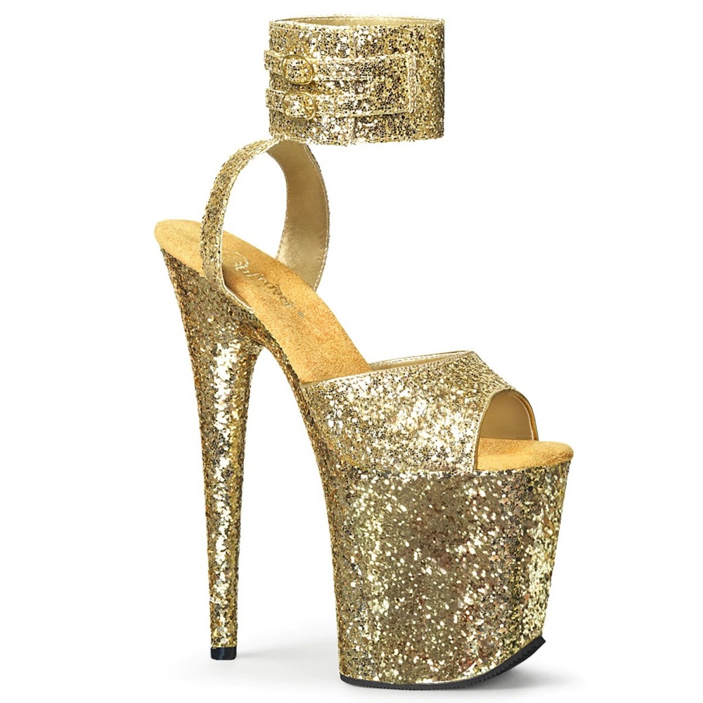 Pleaser Size 7 Flam891LG heel 8”